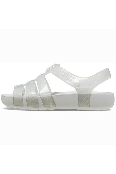 Crocs شبشب إيزابيلا جليتر كيه للأطفال -209836-0ıc بريق فضي