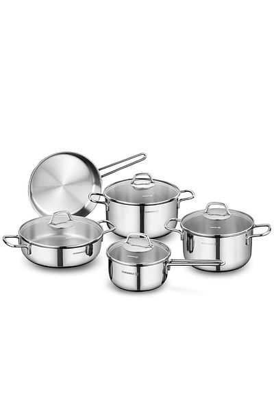 KORKMAZ A1609 Perla 9 Piece Cookware Set