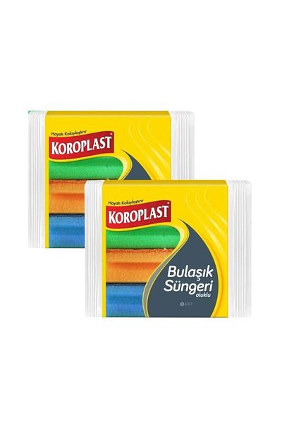 Koroplast 8 x 2 Pack Corrugated DiSh Sponge