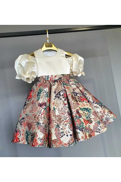 SCSTİL CREAM BROCQUARD DRESS