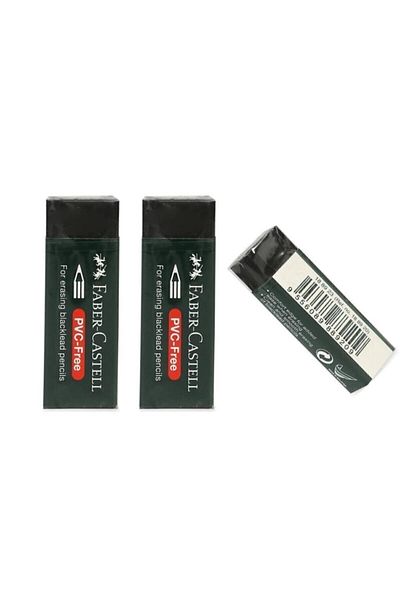 Faber Castell Γόμα Faber-castell PVC Free Black _20 (2 Τεμάχια).