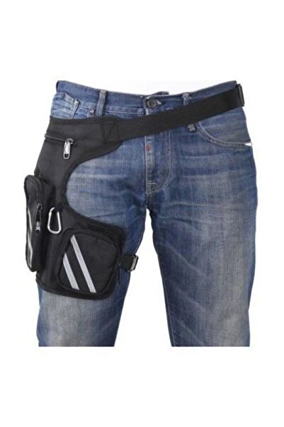 Genel Markalar Su Gecirmez Ayarlanabilir Çok Gözlü Bel Bacak Motorcu Çantası