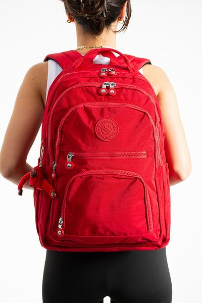 EFTREND Sanmorris Unisex Crinkle Fabric - Water Resistant, Multi-compartment Medium Size Laptop School and Backpack