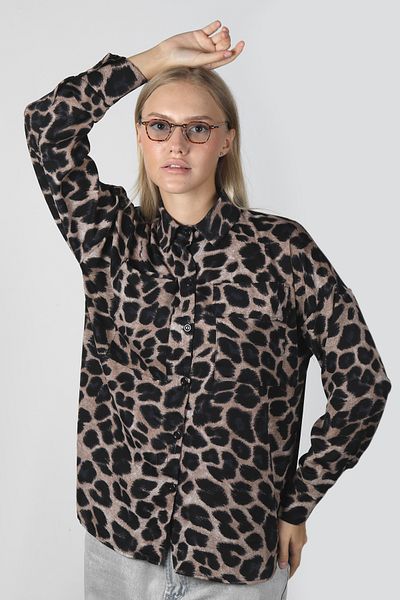 Angel Eyes Rectangular Leopard Framed Unisex Sunglasses Ae2160-c8
