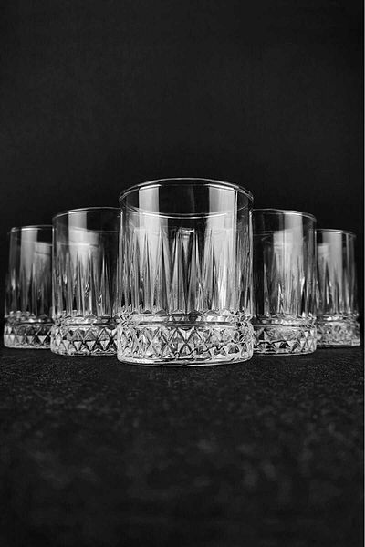 Oslo mirayyhome Glacıa 6-Piece Glass Crystal Soft Drink Cup