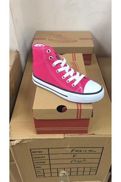 rabellashoes rabella fuşya renk çocuk boğazlı convers