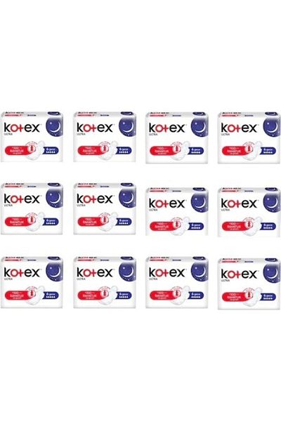 Kotex Ultra Winged Night Pad 6 Pieces 12 Pieces Set