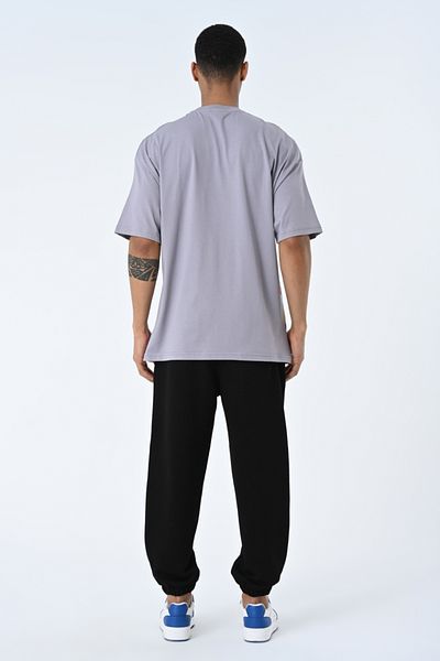 AMAZING CRASH Μπλουζάκι Unisex με στάμπα με γκρι λαιμόκοψη