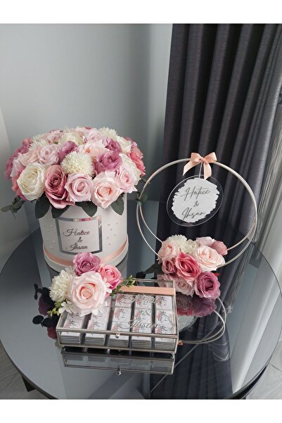 Zeynep tasarim organizasyon Yapay isteme çiçeği isteme buketi gül kutusu iste...