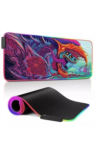 Xrades لوحة ماوس Hyper RGB مقاس 80 × 30 سم و13 وضعًا مختلفًا للألوان، لوحة ماوس مقاومة للماء للألعاب مقاس XL