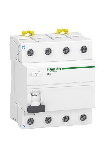 Schneider Electric Schneider A9r75463 Acti9 IIID K - Residual Current Relay 4P 63A 300MA AC Type