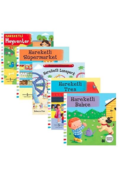 TÜRKİYE İŞ BANKASI KÜLTÜR YAYINLARI Hareketli Kitaplar Seti (5 Kitap) - Rebecca Finn