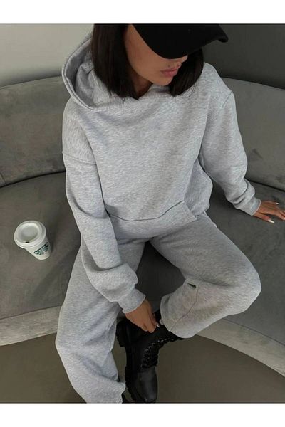 Rex Darius 3 Thread Raster Winter Thick Hooded Unisex Sweatshirt and Sweatpants