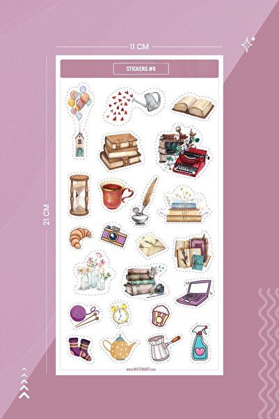 Mutenart Sticker Set #motif (5 ADET)