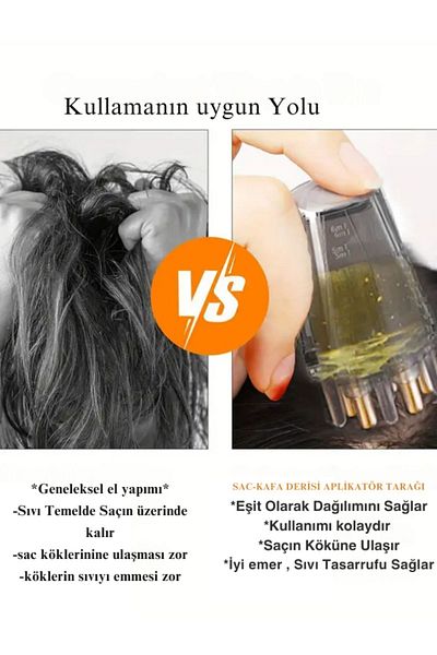 DOUXTOUCHE Scalp and Head Serum Applicator - Massage Brush