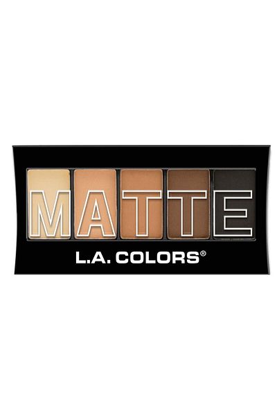 L.A Colors 5 Colors Matte Eyeshadow Palette - Tweed81555744724