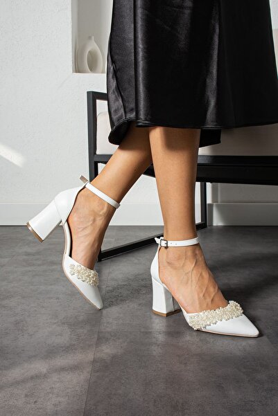 ZENNESHOES Pantofi de seară cu perle albe