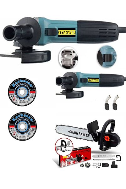 Genel Markalar St10115 Avuç Içi Taşlama Spiral Makinası 125mm Ve Zincirli Tes...