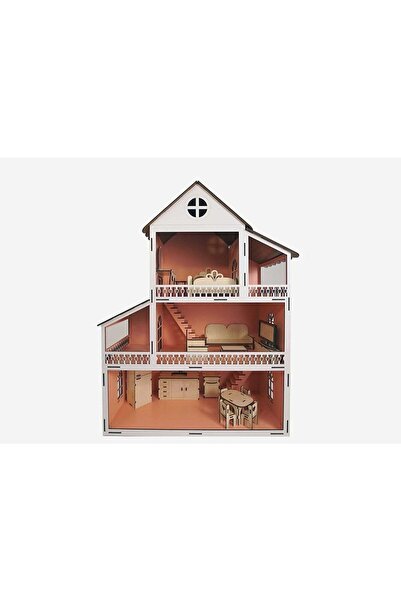 EMRİN AHŞAP OYUNCAK VE HEDİYELİK EŞYA 60 Cm Ahşap Oyun Evi 60cmx45cmx20cm