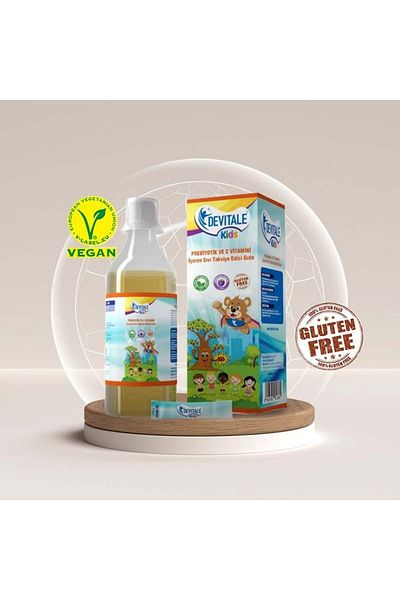 DEVİTALE Devitale Kids - سائل فيتامين C والبريبيوتيك، مكمل غذائي