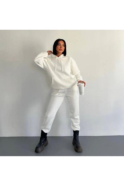 Rex Darius 3 Thread Raster Winter Thick Hooded Unisex Sweatshirt and Sweatpants