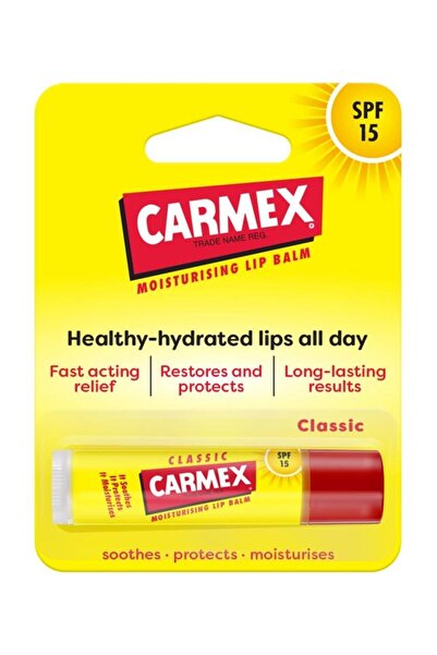 Carmex مرطب شفاه كلاسيكي بعامل حماية من الشمس 15، 4.25 جم - واقي من الشمس