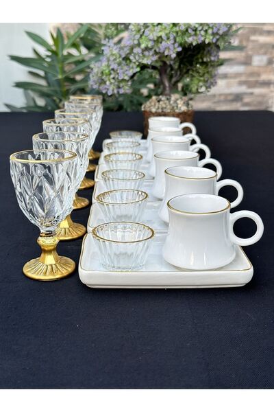 Hediye Köşkü 24parça Kahve Sunum Seti