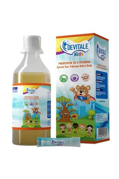 DEVİTALE Devitale Kids - سائل فيتامين C والبريبيوتيك، مكمل غذائي