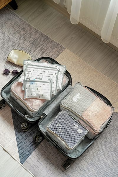 Hayveys 6 Piece Suitcase Suitcase - Organizer Clothes and Shoes Makeup Organizer