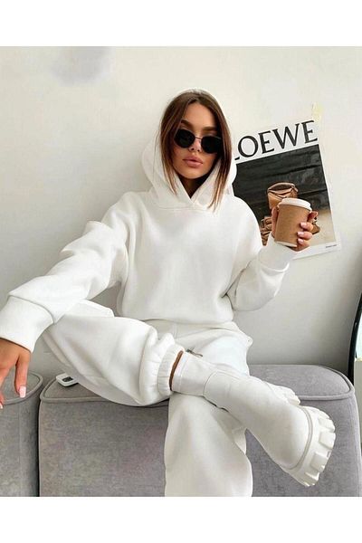 Rex Darius 3 Thread Raster Winter Thick Hooded Unisex Sweatshirt and Sweatpants
