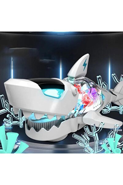 OyuncakZade Müzikli ve Işıklı Oyuncak Robot Köpek Balığı Eğitici Oyuncak