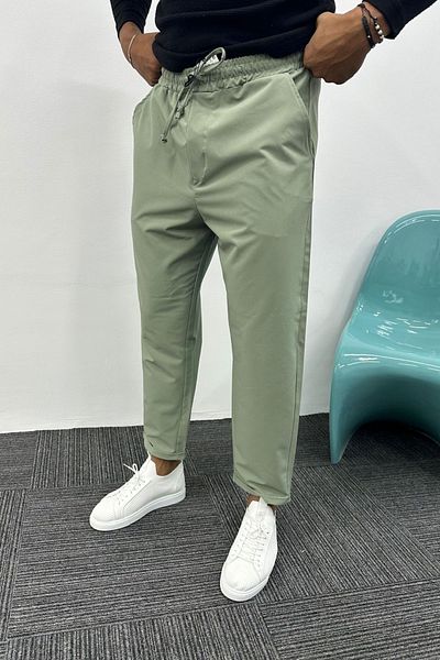 MADZEYMODA Petrol Green Men's Jogger - Boyfriend Mold, Parachute Fabric