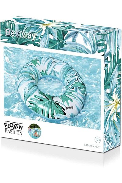 BESTWAY 119 Cm Tropical Palm Patterned Bagel - 36237