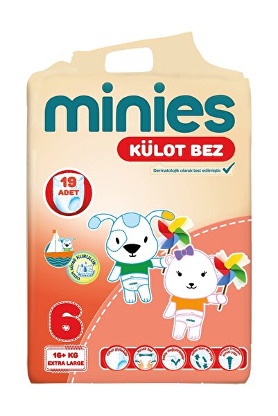 Minies Bez 6 Beden 19 Adet Extra Larg