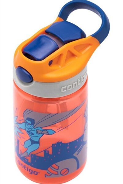 Contigo Gizmo Flip - Children's Water Bottle, Single Hand Bass with Inner Pacifier, Super Hero 420ml (2094998)