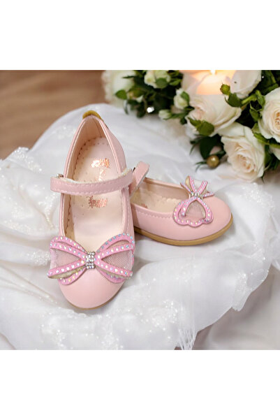 PATİK BEBE Balerini ortopedici cu fundă pentru fetiță