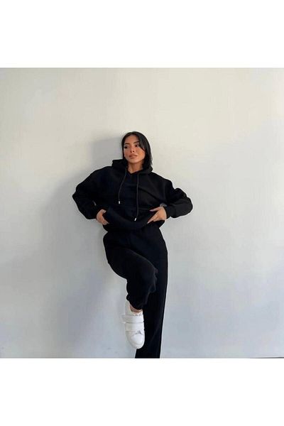 Rex Darius 3 Thread Raster Winter Thick Hooded Unisex Sweatshirt and Sweatpants