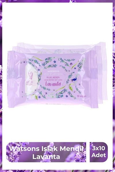 Watsons Lavender 3X10 Wet Wipes