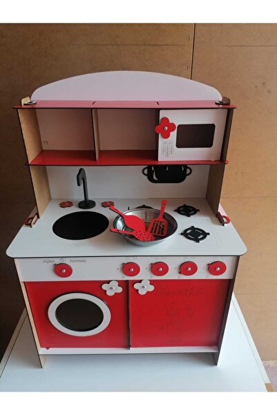 EMRİN AHŞAP OYUNCAK VE HEDİYELİK EŞYA Sürpriz Hediyeli 3mm Kırmızı Ahşap Oyun...