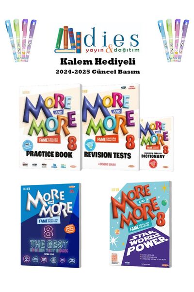 Fenomen Yayıncılık More & More 8. Sınıf Practice Book Seti (3 Kitap) + Fame T...