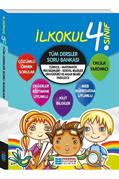 Evrensel İletişim Yayınları Evrensel Iletişim 4. Sınıf Tüm Dersler Soru Banka...