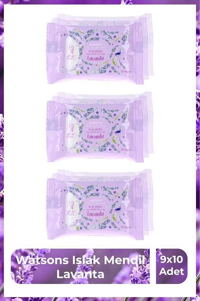 Watsons Lavender 3X10 Wet Wipes