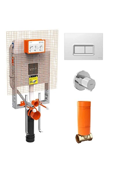 VitrA Gömme Rezervuar Seti ( Gömme Rezervuar +ankastre Stop Valf +stop Valf Içseti + Kumanda Paneli)