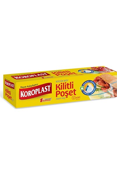 Koroplast Buzdolabı Poşeti Kilitli Küçük Boy 19x25 Cm 12 Adet - 2'li