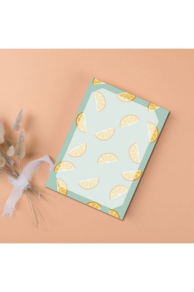 Pine Note Orange Pattern Planner/To Do List/Notebook/Notepad/Memopad A5