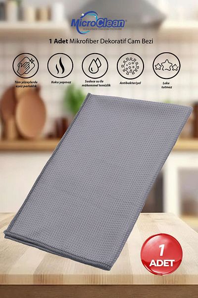 Micro Clean Microfiber Glass and Mirror Cleaning Cloth - MissClean 40*60 Cm