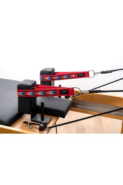 RAINBO Reformer Pilates Için Desenli Double Straps Ikili Elcik Metal Halkalı ...