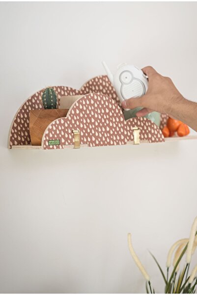 Wodiza Drops Ahşap Çocuk Odası Aksesuar Duvar Rafı 47cm X 32cmx 28cm