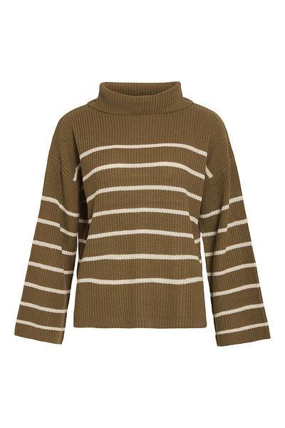 VILA Strickpullover mit Rollkragen