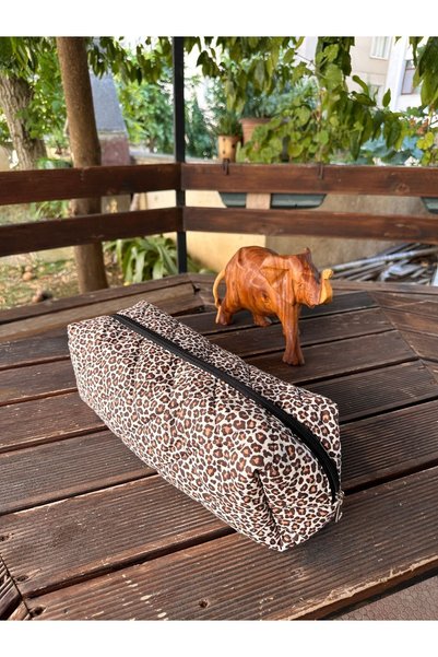 Simfa Airwrap Compatible Leopard/Heart/Flower Patterned Hair Styling Bag / Travel Bag Organizer XL
